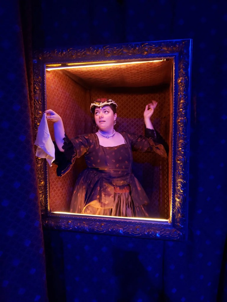 Photo de Samantha Swann lorsqu'elle jouait dans "La Belle et la Bête" au Château de Maisons-Laffitte